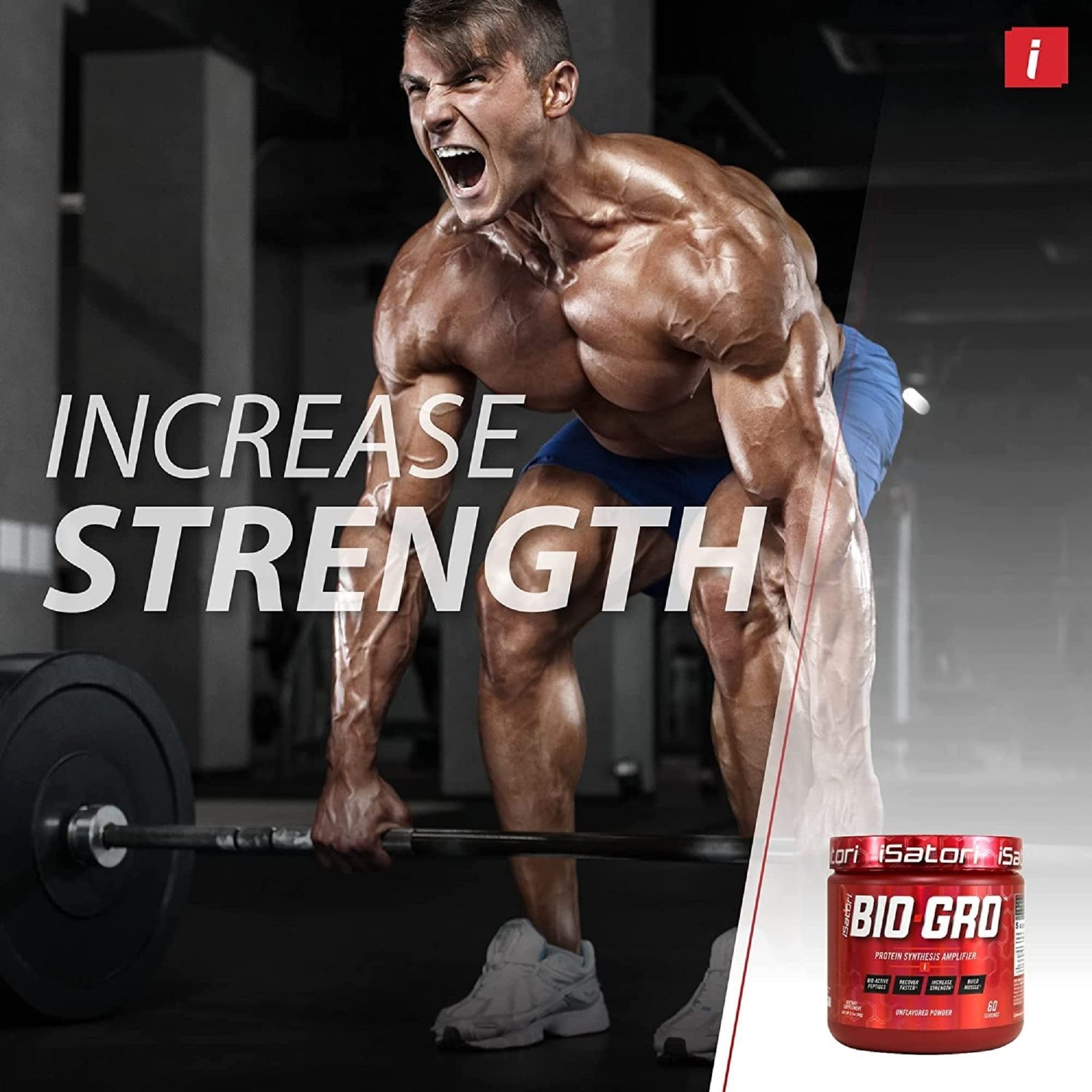 iSatori BIO-GRO Protein Synthesis Amplifier, for Muscle Recovery & Growth, En…