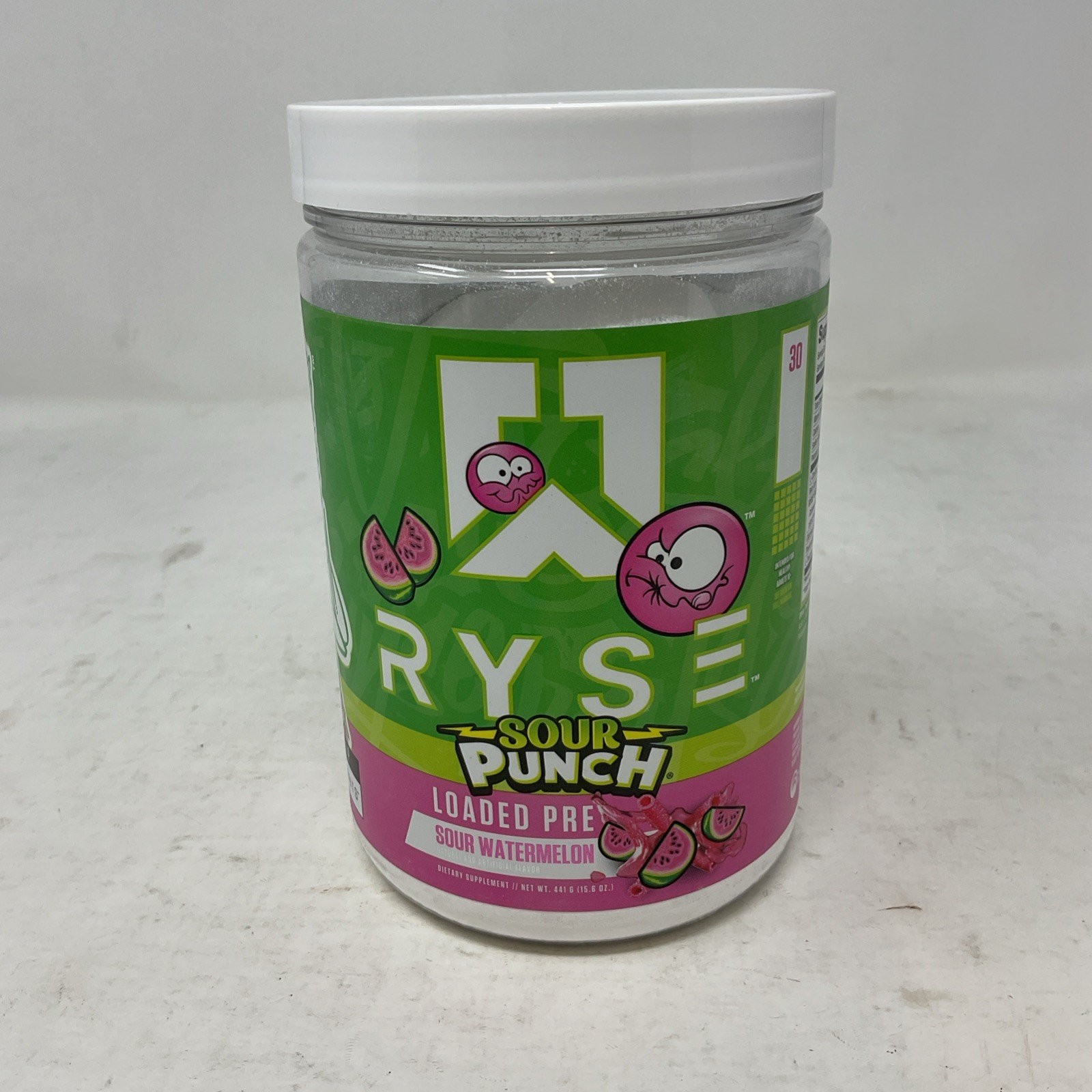 RYSE Loaded Pre Workout Powder – Sour Punch Sour Watermelon – Exp 11/2027