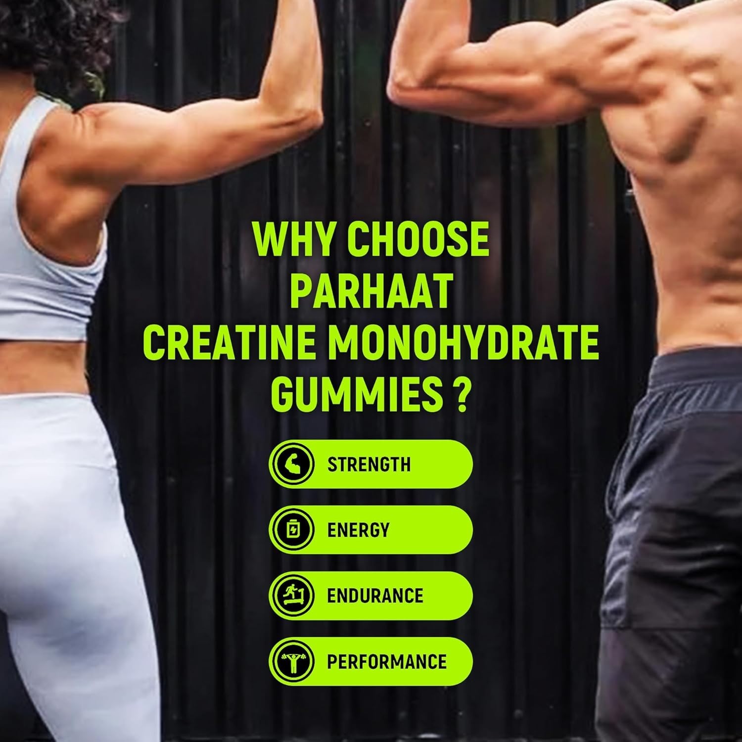 Parhaat NSF Certified Creatine Gummy – Creatine Monohydrate Gummies 5g