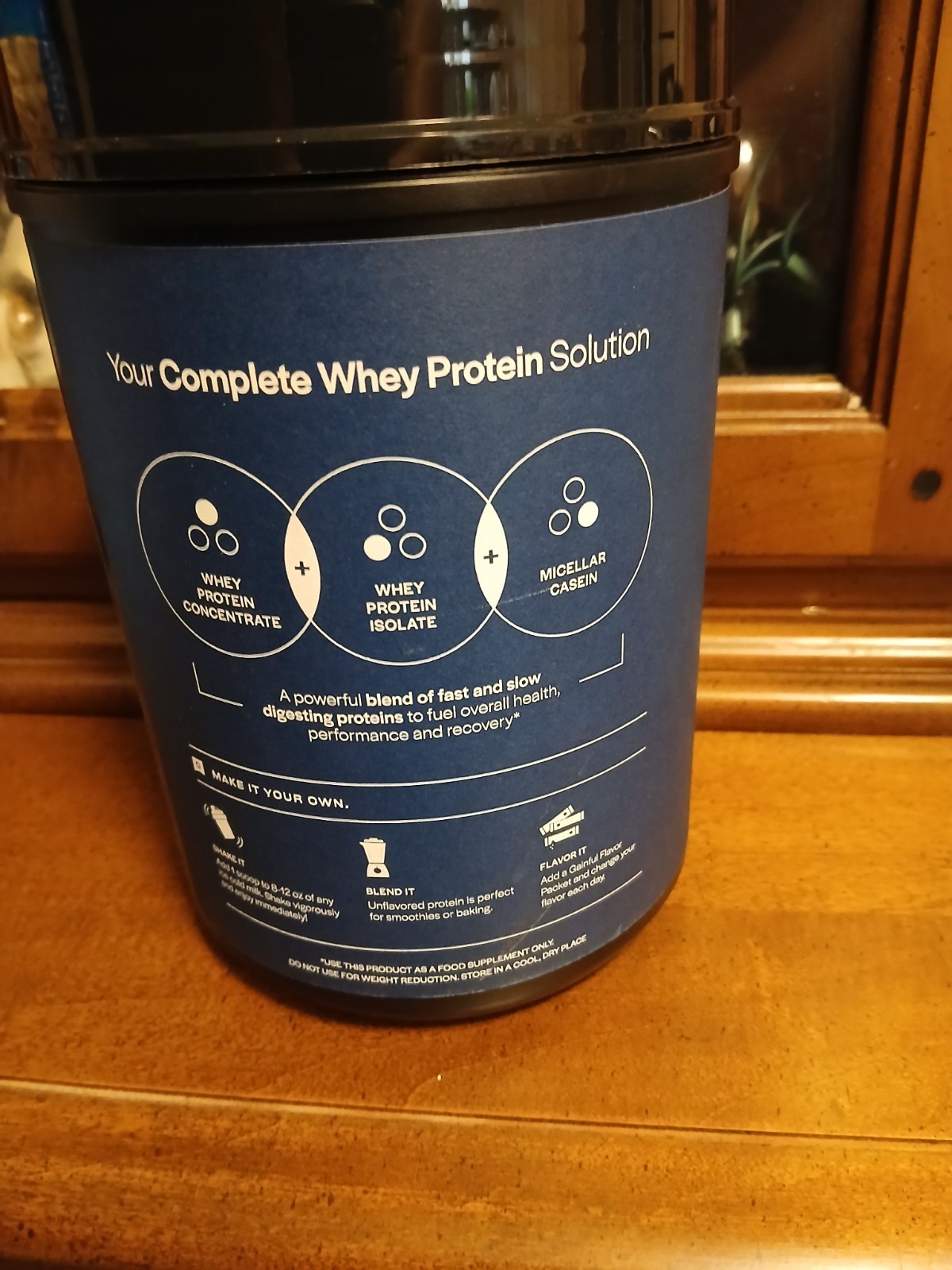 Gainful Everyday Whey Protein Powder, 14 Servings/13.9 oz, Unflavored, Exp. 1/27