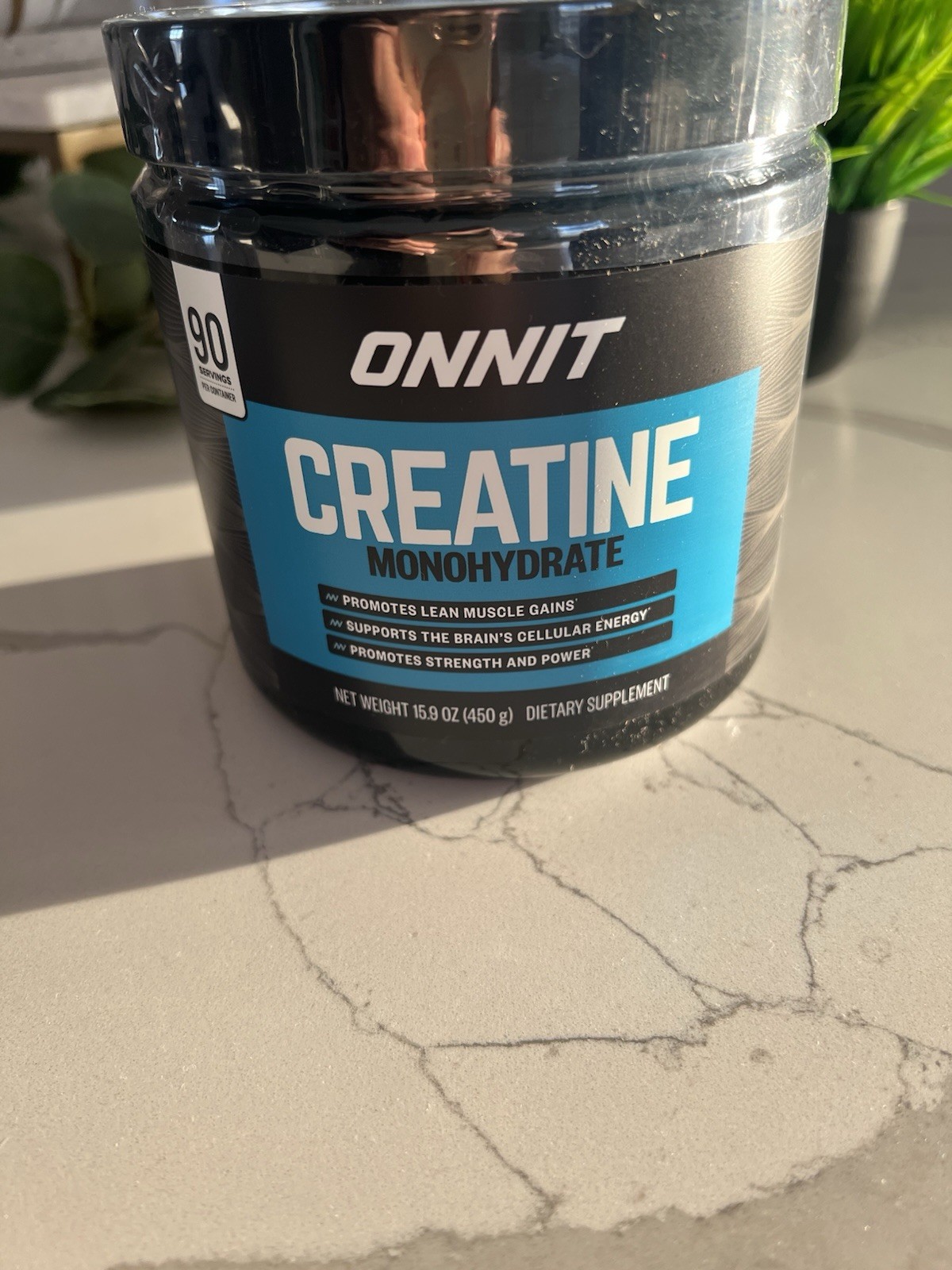ONNIT Creatine Monohydrate Powder, Strength & Power Support, 30 Servings, 5.29oz