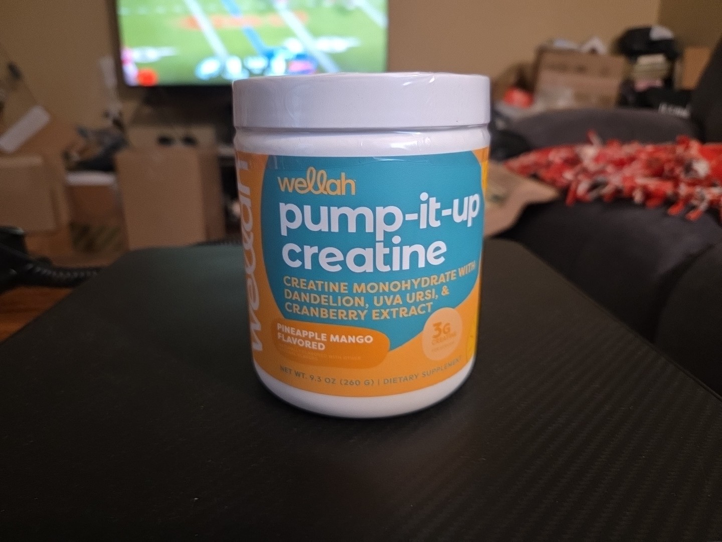 NEW & SEALED – Wellah Pump-It-Up Creatine Monohydrate – PINEAPPLE MANGO 9.3 oz.