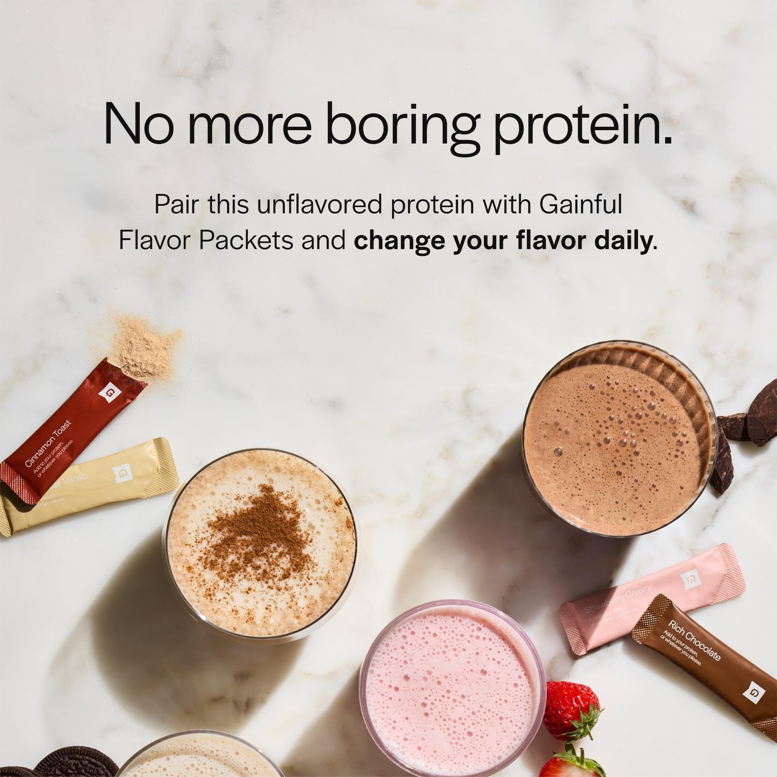 Gainful Performance Whey Protein Powder, 25g Protein per Serving, Unflavored,…
