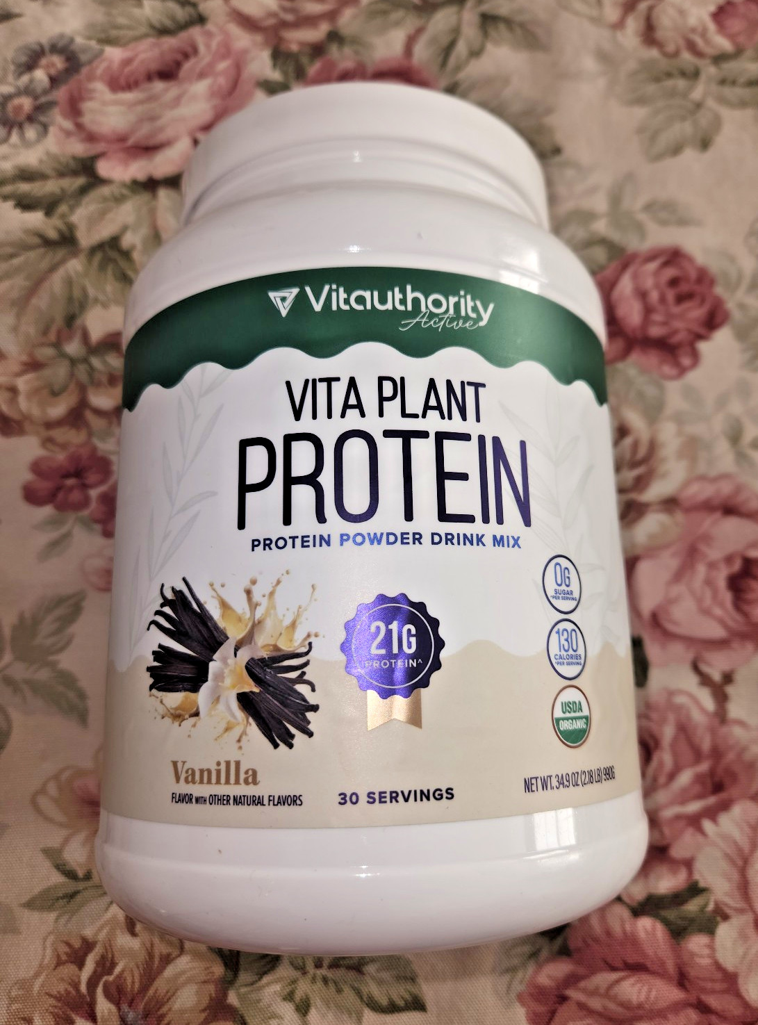 Organic Vita Plant Based Protein ~ Complete Vegan Protein Powder with BCAAs