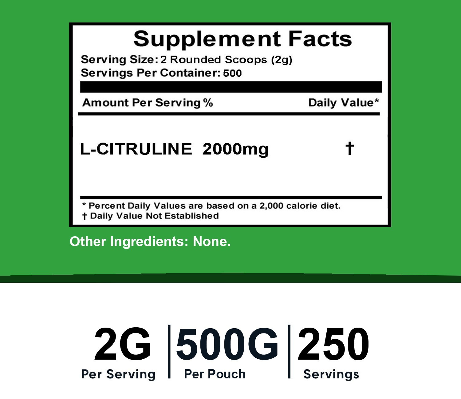 Pure L-CITRULLINE Powder -Increase Performance -NON GMO