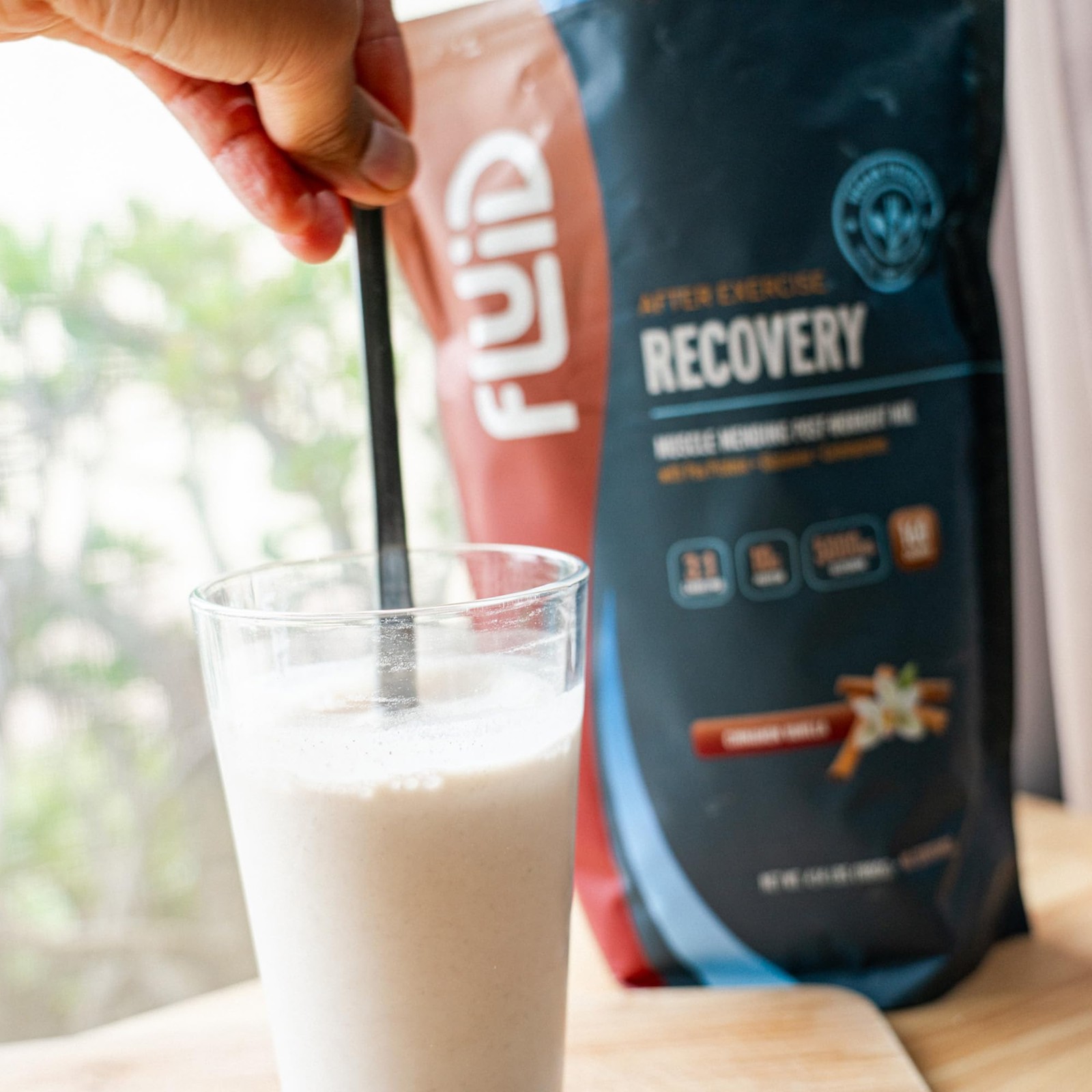 Fluid Recovery Post-Workout Drink Mix Whey Isolate Protein L-Glutamine Carbs