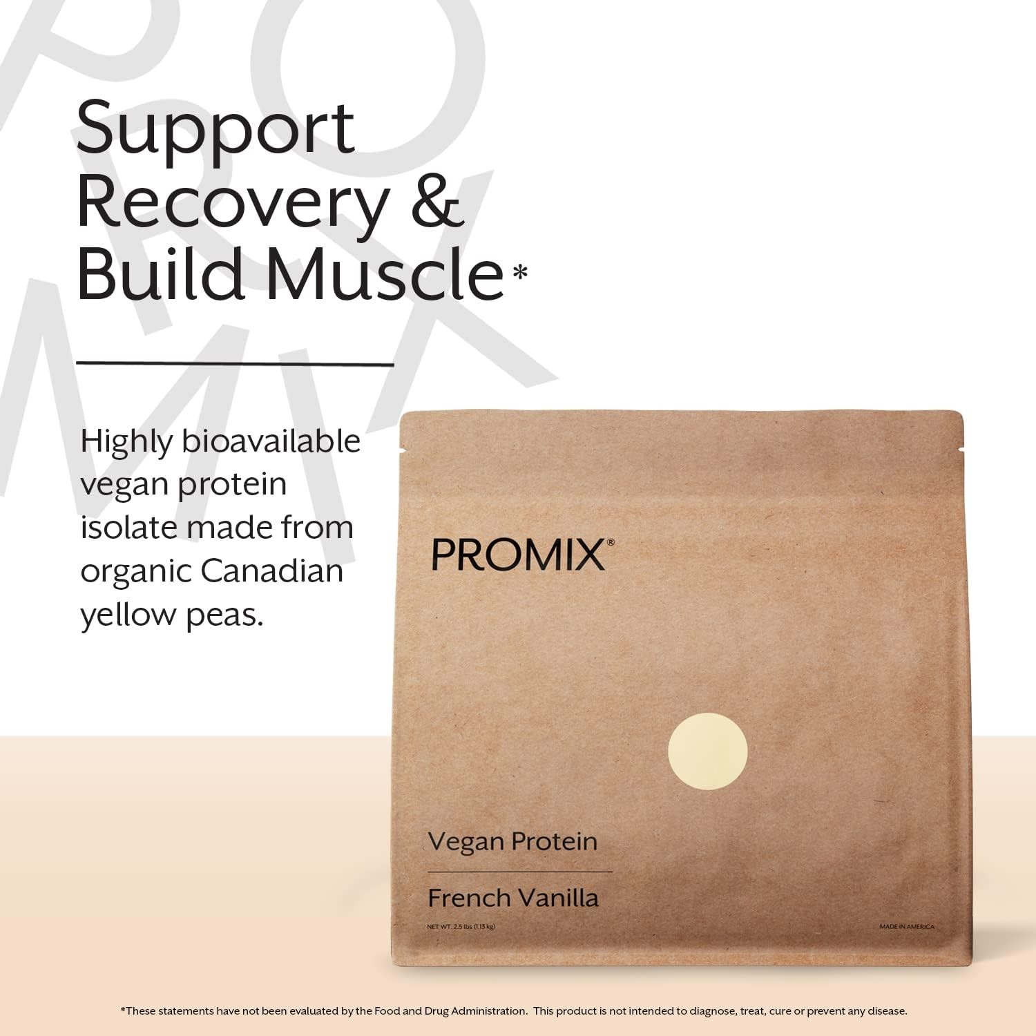 ProMix Nutrition Vegan Protein Powder Vanilla 2.5 Lb Pea Protein B12 Post