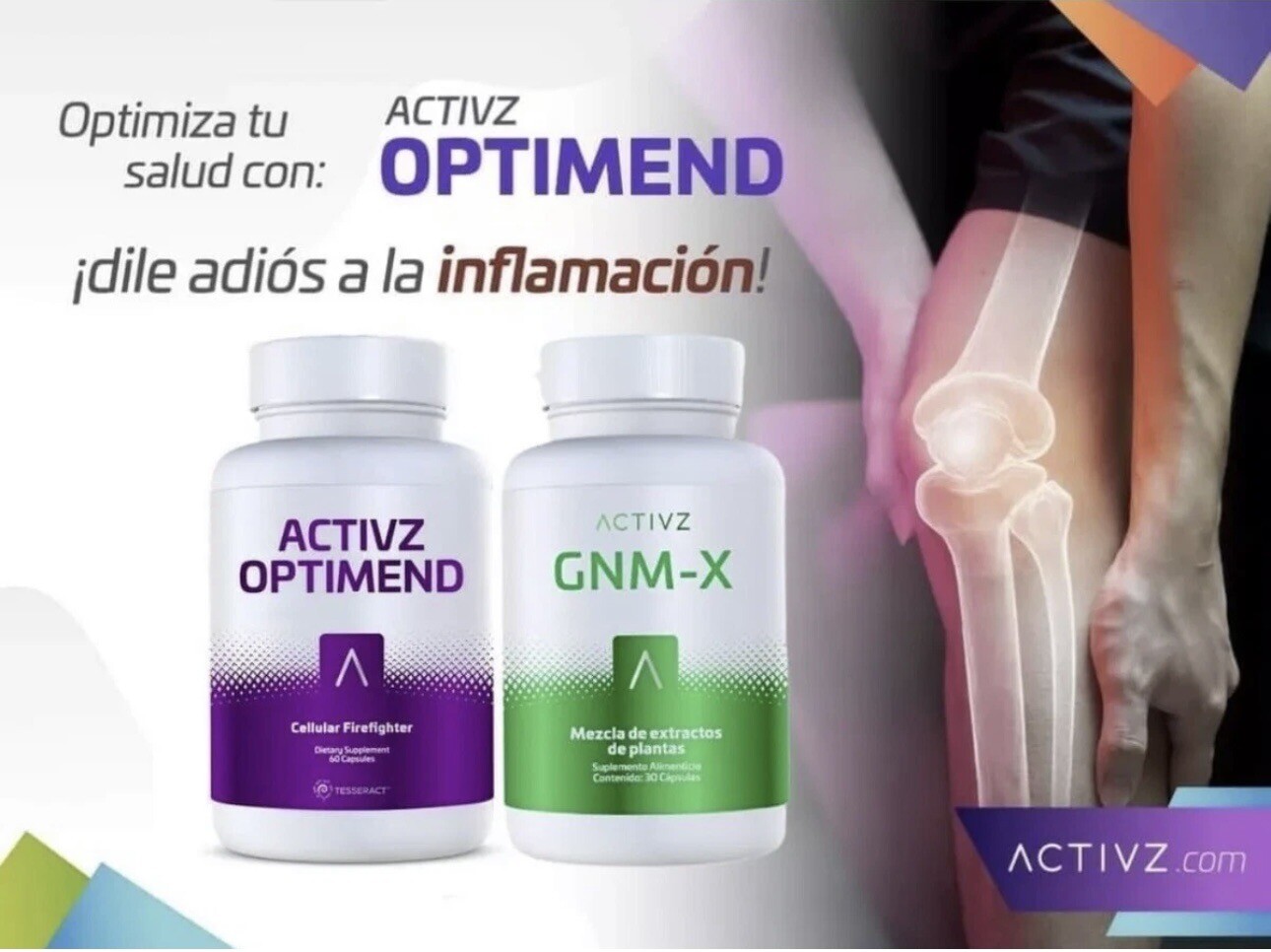 ACTIVZ COMBO : 1 GNMX + 1 LINQ + 1 OPTIMEND + 1 AIRO RESTORE YOUR HEALTH