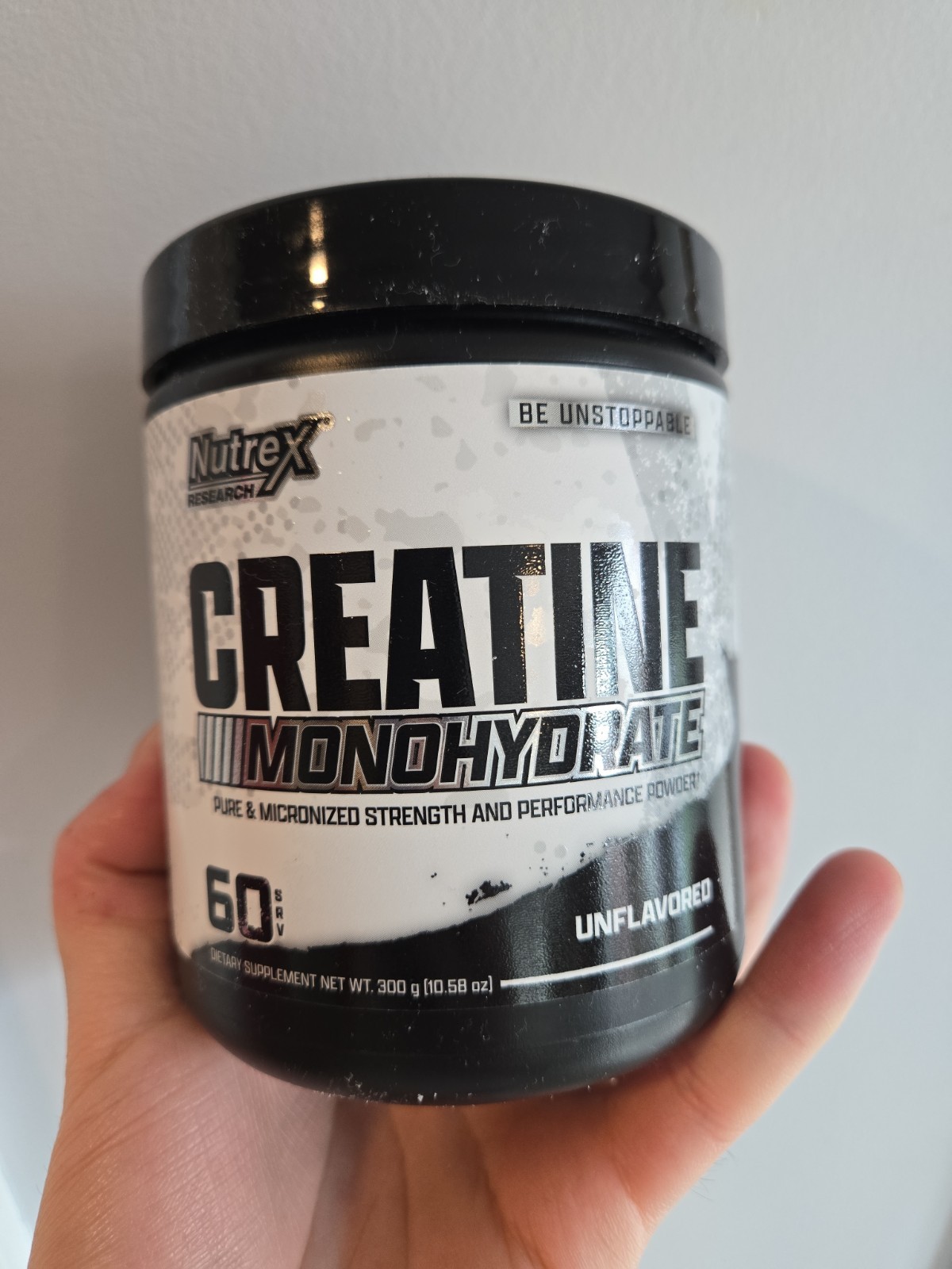 Nutrex Research Creatine Monohydrate Powder 60 Servings, 300g, Unflavored