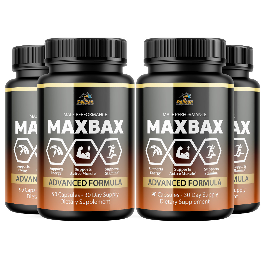 MaxBax- Bodybuilding & Men’s Health Support- 4 Bottles- 360 Capsules