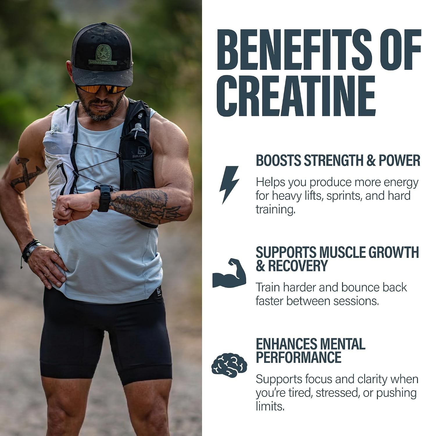 BUBS Boost Creatine Monohydrate – 90 Servings | 5g Creapure Creatine Powder |…