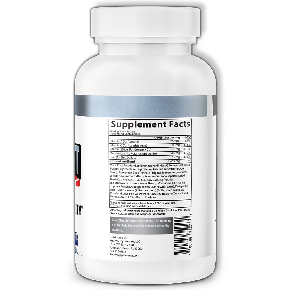 Monster Test 120ct Testosteron Booster + 100% Creatine Monohydrate Powder 300g