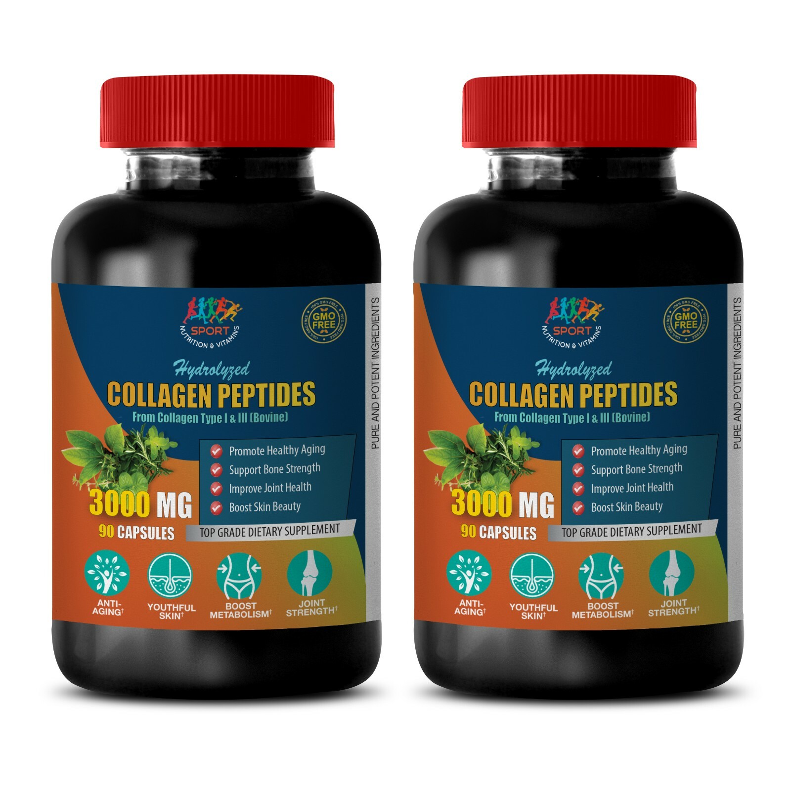 life skin support – COLLAGEN PEPTIDES – anti aging essential 2 BOTTLE