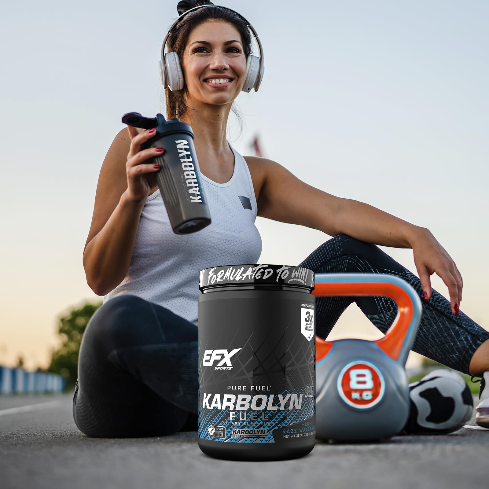 EFX Sports Karbolyn Fuel | FastAbsorbing Carbohydrate Powder | Carb Load, Sus…