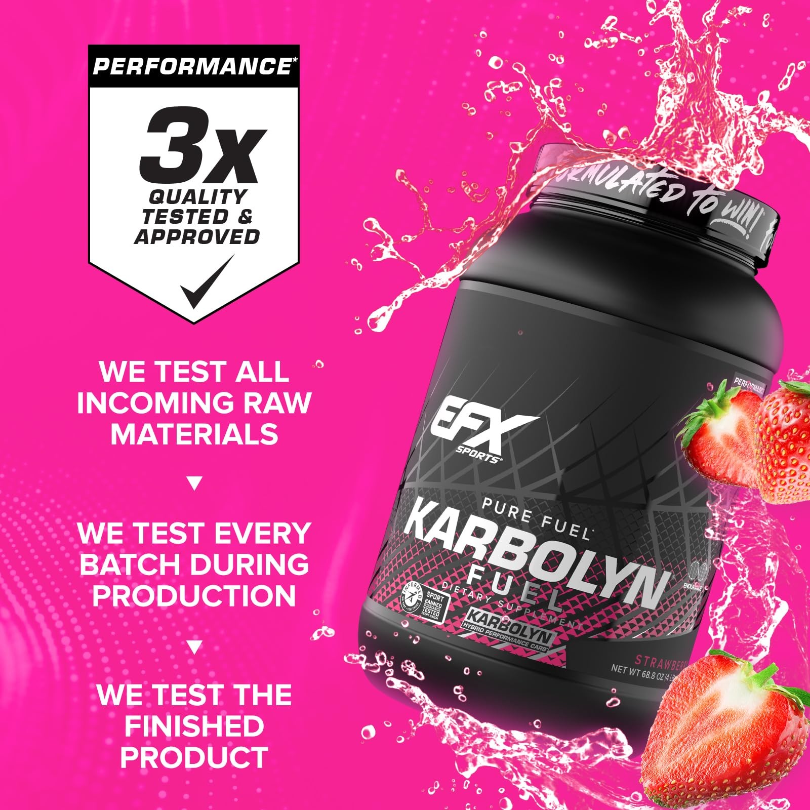 EFX Sports Karbolyn Fuel | FastAbsorbing Carbohydrate Powder | Carb Load, Sus…