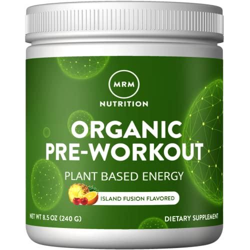 ** MRM Nutrition Organic Island Fusion Pre-Workout Powder for Clean Energy and