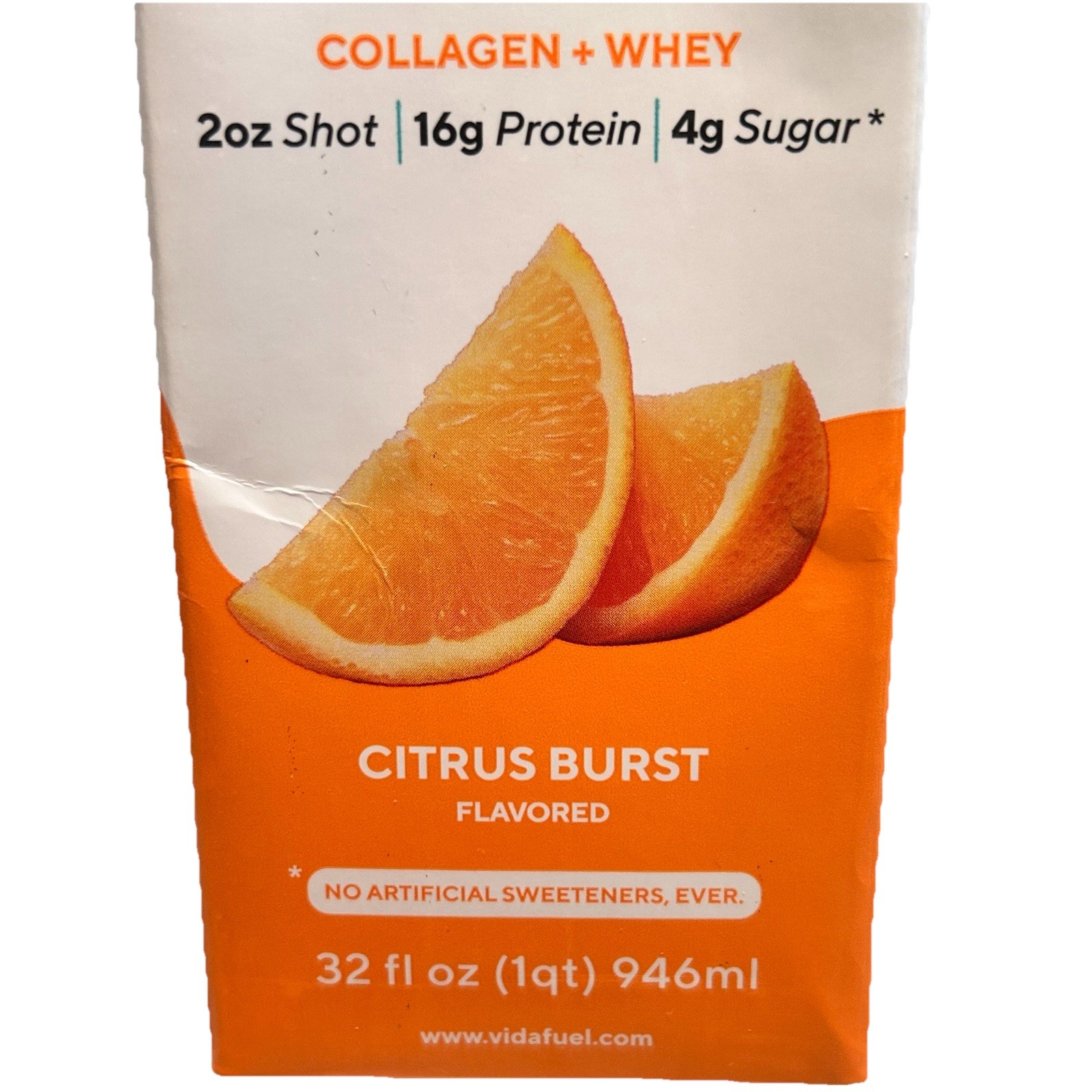 Vidafuel Wellness Protein Drink Citrus Burst 32 oz ~ 16 Servings Carton Exp:1/27