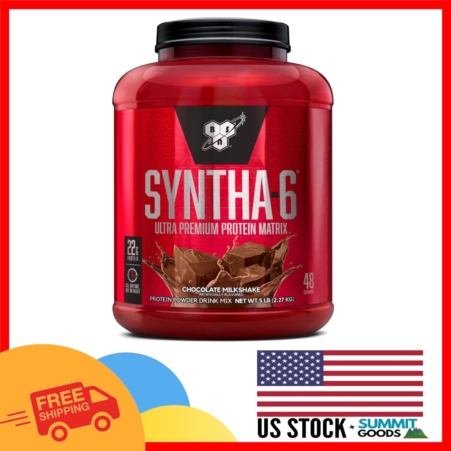 Ultra- SYNTHA-6 Whey Protein – 22g Protein, Gluten Free, 48 Servings