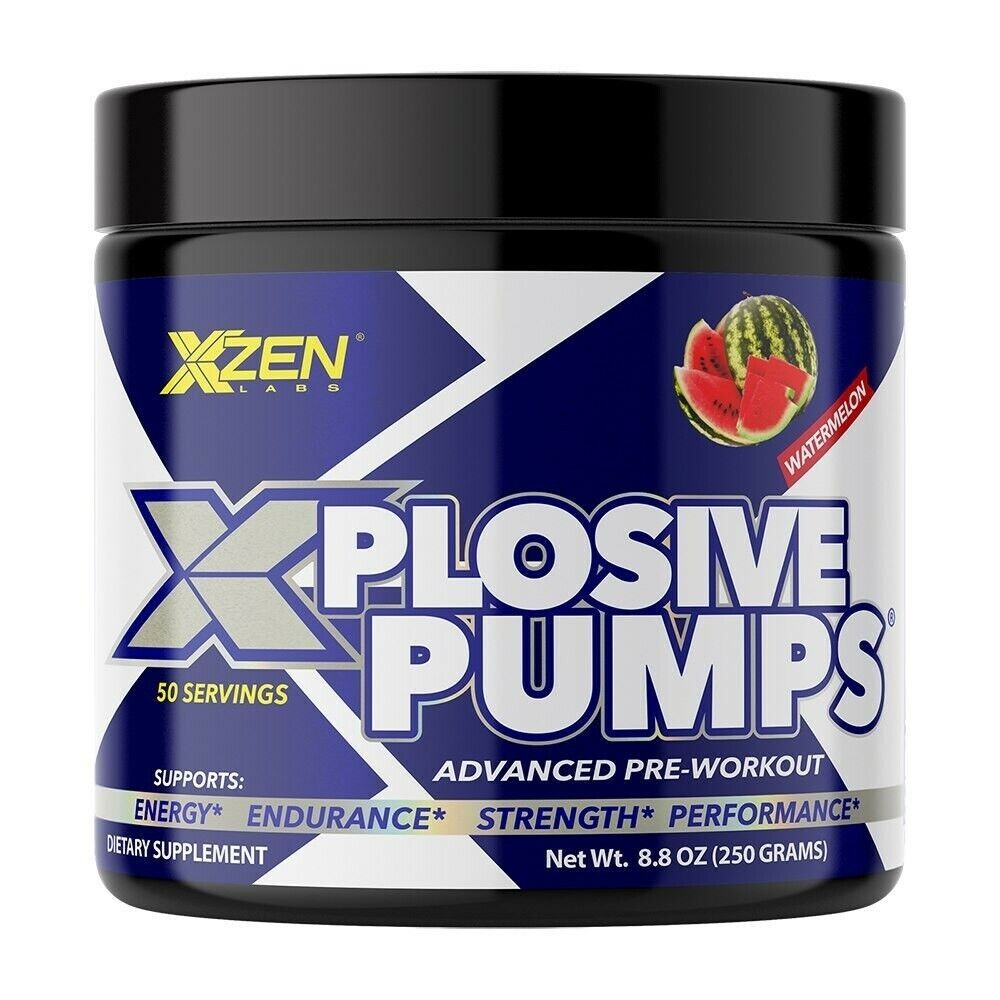 Pre-Workout Powder Muscle Pump Supplement Energy Focus Strength 50 Servings WM