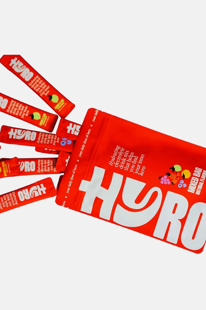 New Hyro Hydrating Electrolyte Drink Mixed Bag Natural Flavour 4g x 15 Sachets