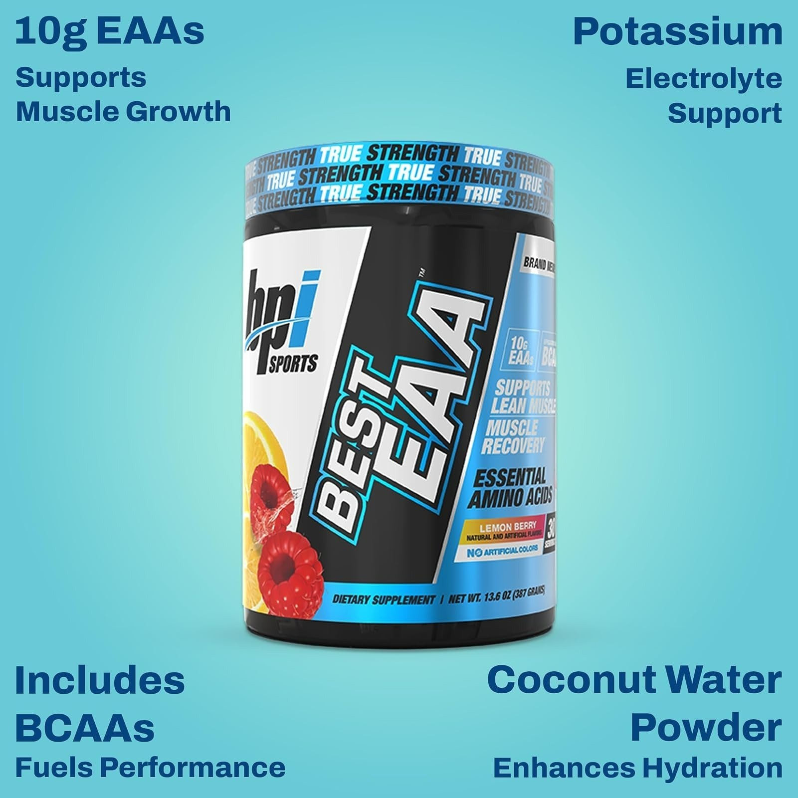 BPI Sports Essential Amino Acids EAA Powder – Lemon Berry Flavor