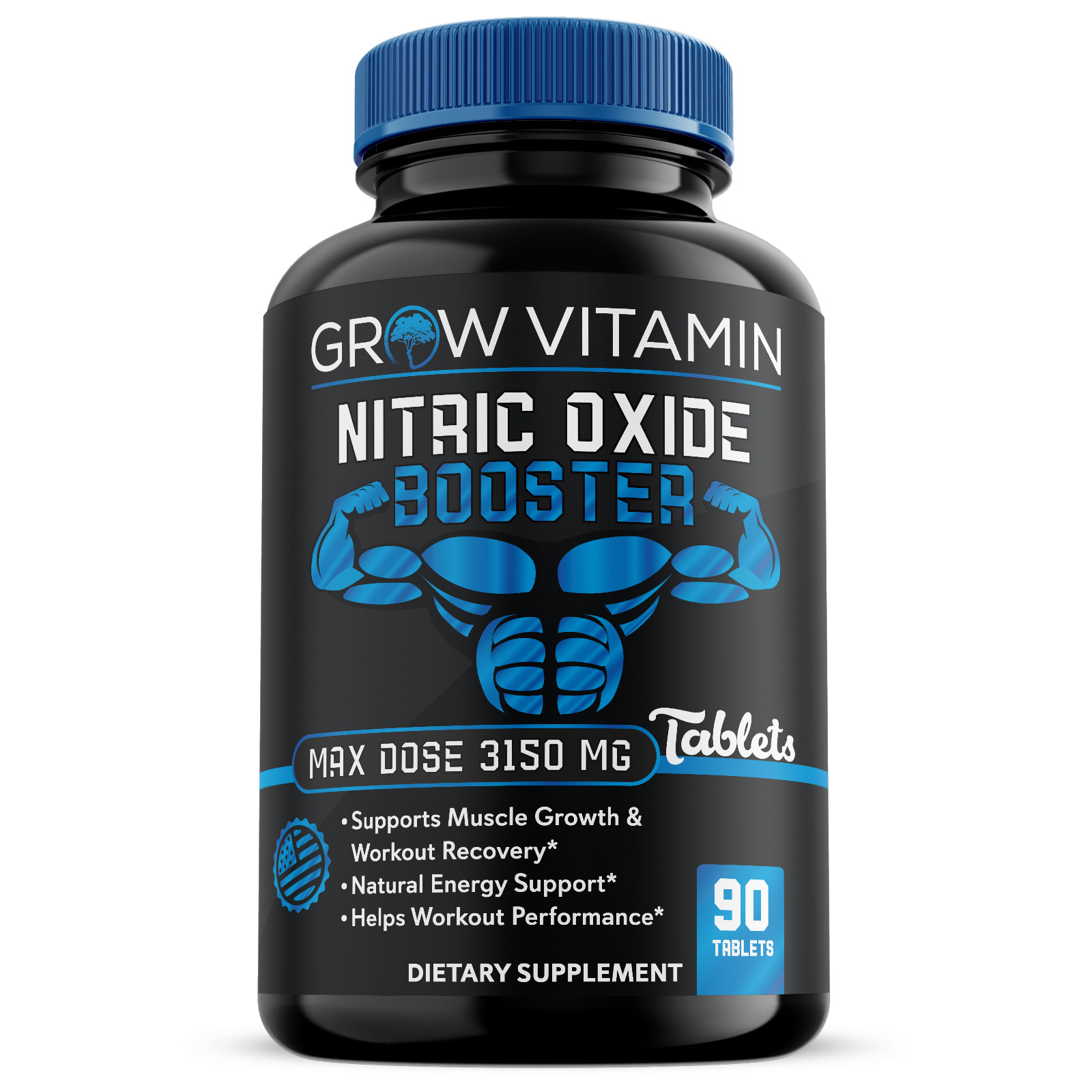Nitric Oxide Booster Supplement w/L-Arginine 3150MG Premium Workout Muscle Pump