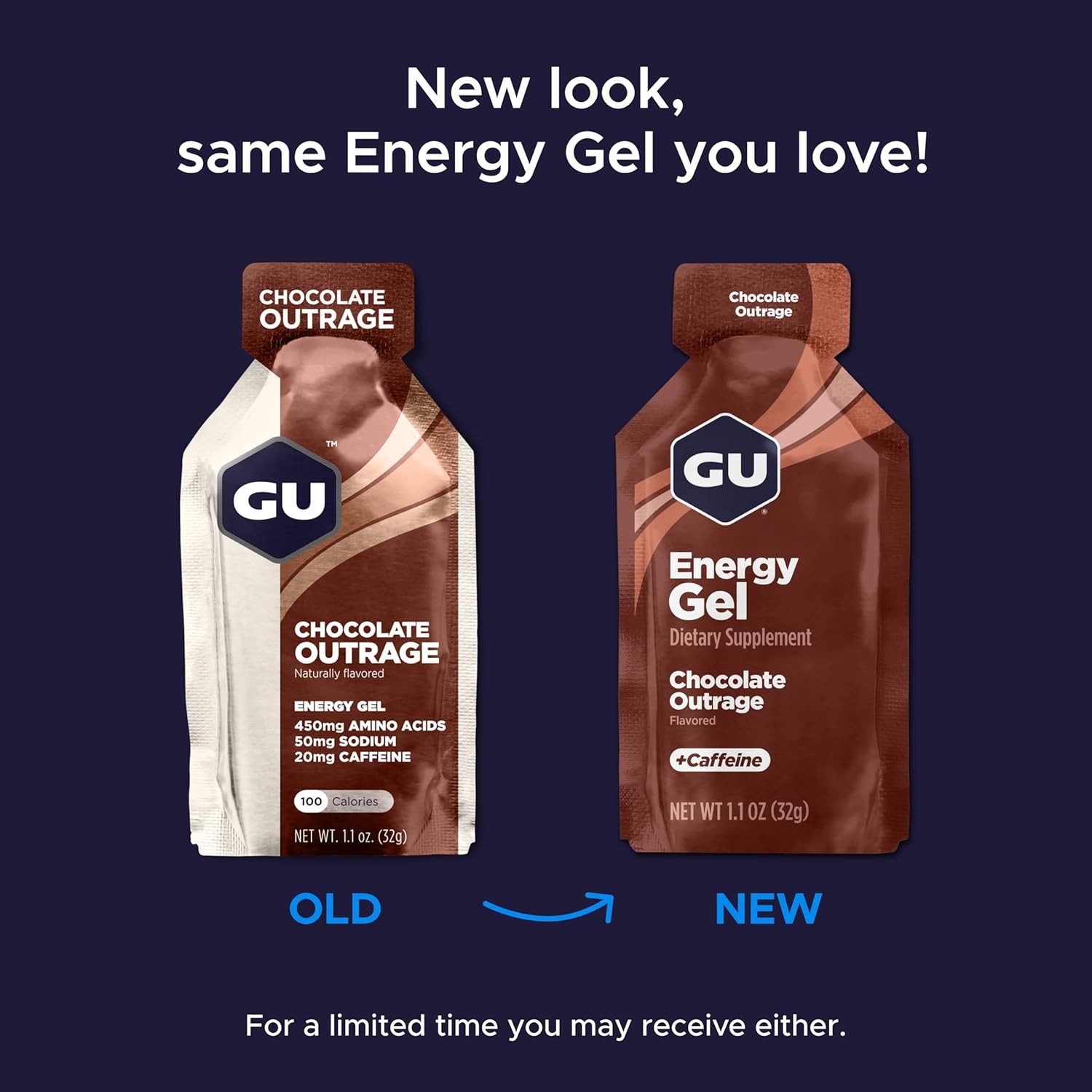 GU Energy Original Sports Nutrition Gel, 8-Count, 8 Count (Pack of 1)