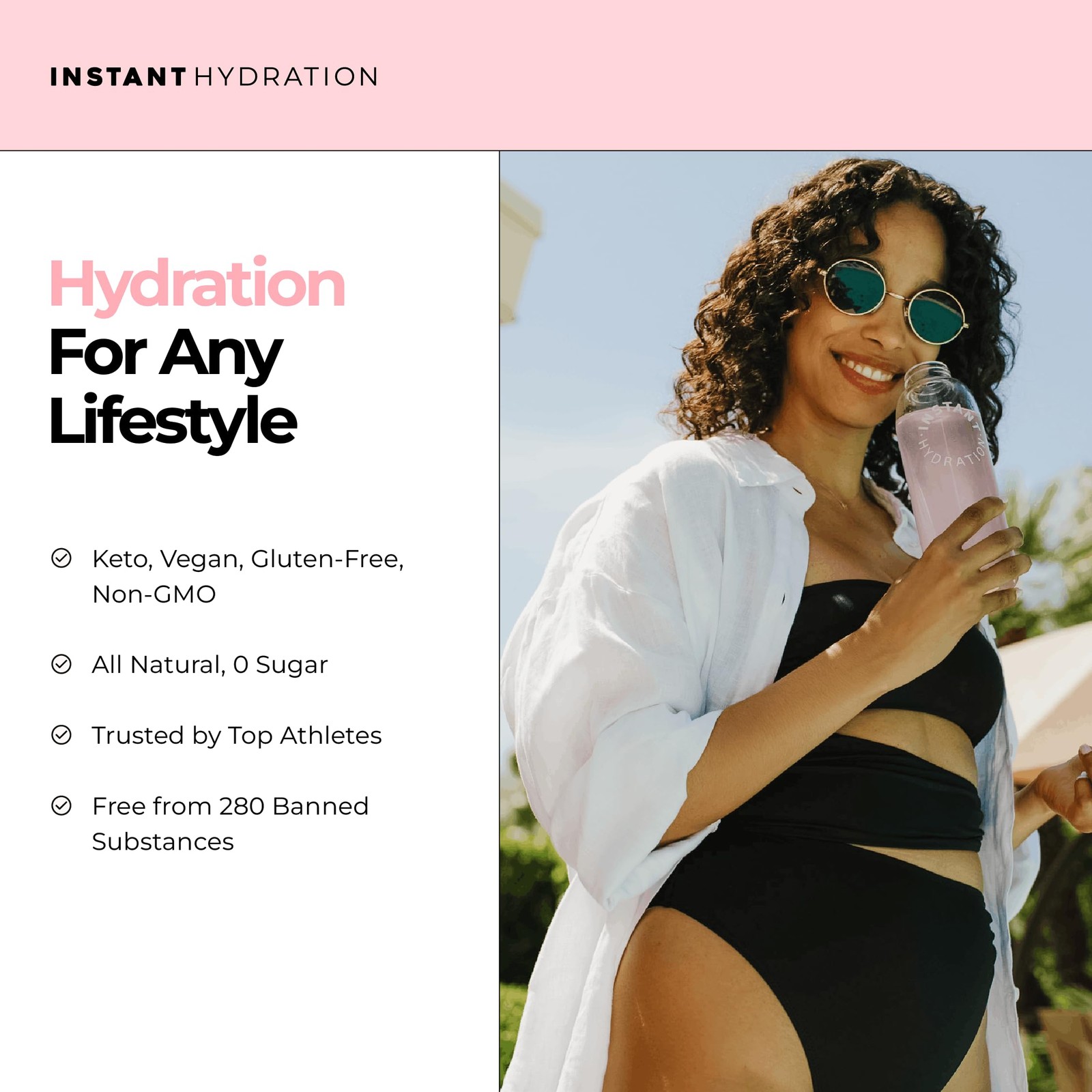 Instant Hydration Sugar Free Electrolytes Powder Packets – 20 Count