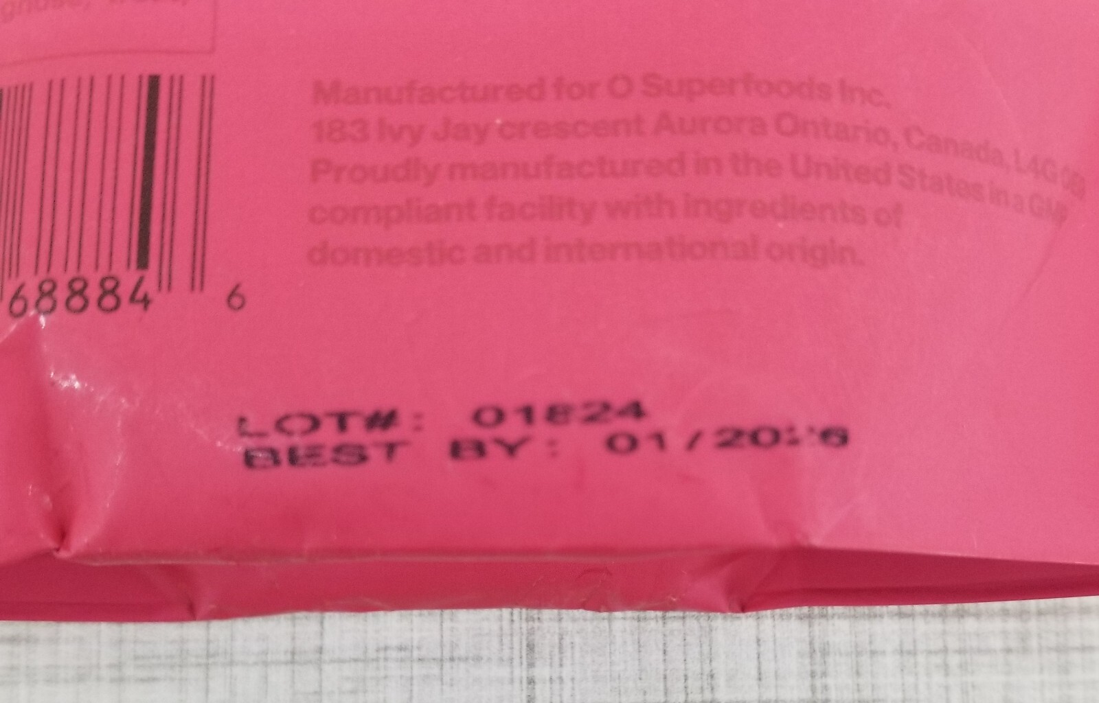 KARMA Pre Workout Watermelon Burst Drink Mix w/Caffeine Exp. 01/2026