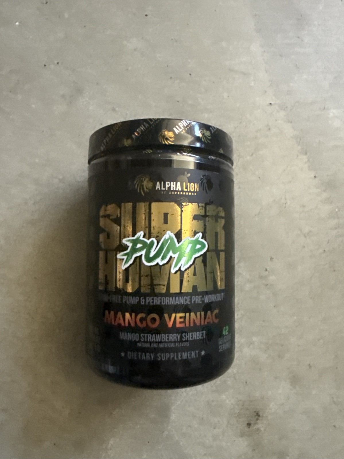 Alpha Lion Super Human PUMP Stim-Free Nitric Oxide Formula 42 Servings