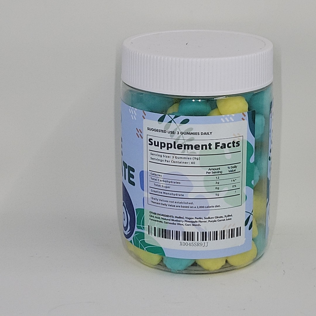 Danew Pro Creatine Monohydrate Blueberry, Pineapple No Sugar 120 Cnt Exp 9/2027