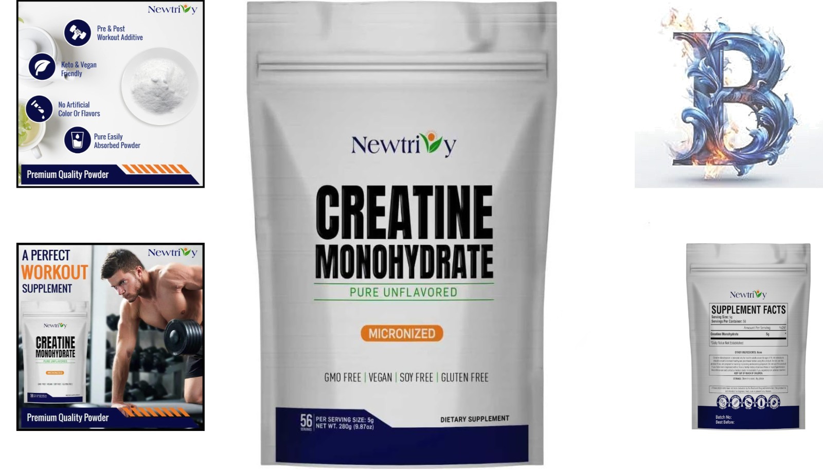 Unflavored Micronized Creatine Monohydrate 280g for Enhanced Performance