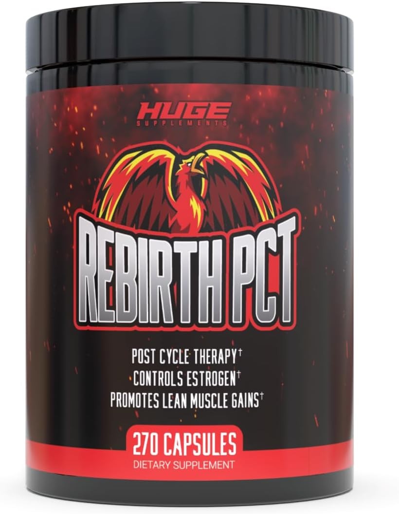 Rebirth PCT Supplement for Men, Most Stacked & Complete Post Cycle Therapy…