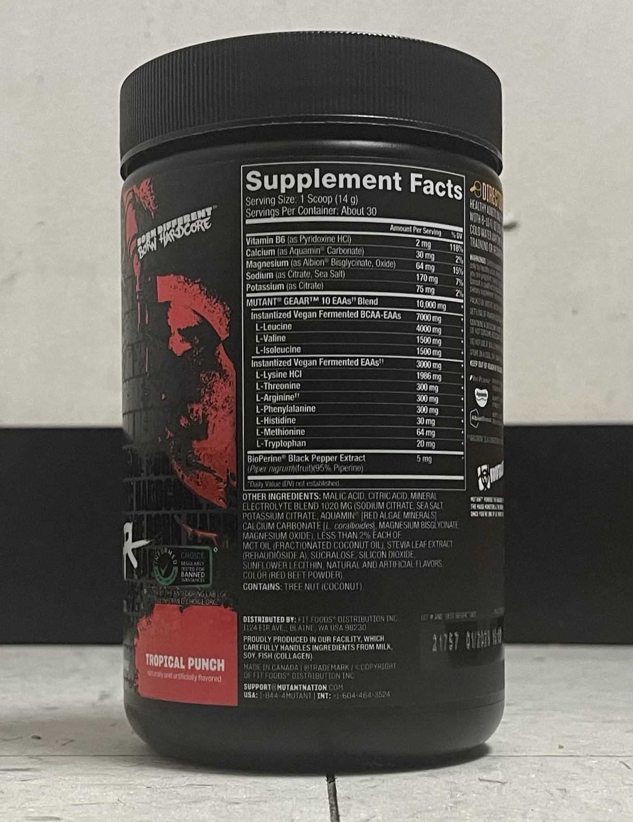 Mutant Geaar EAA Tropical Punch EAA 30 Servings