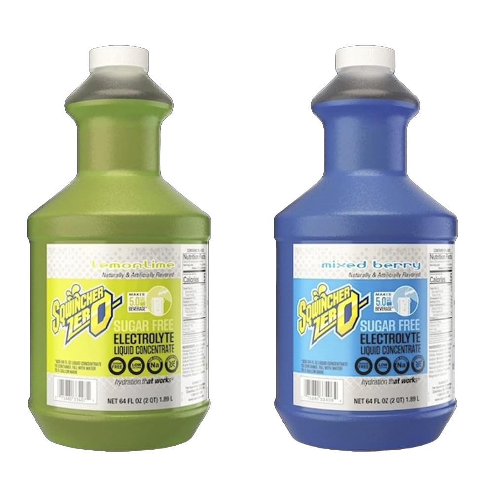 64 oz Zero Sugar Electrolyte Liquid Concentrate, Mixed Berry & Lemon-Lime