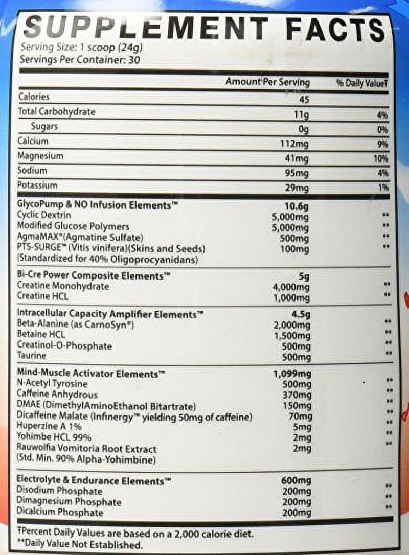 Precre XS, American Bomb Pop, 30 Servings