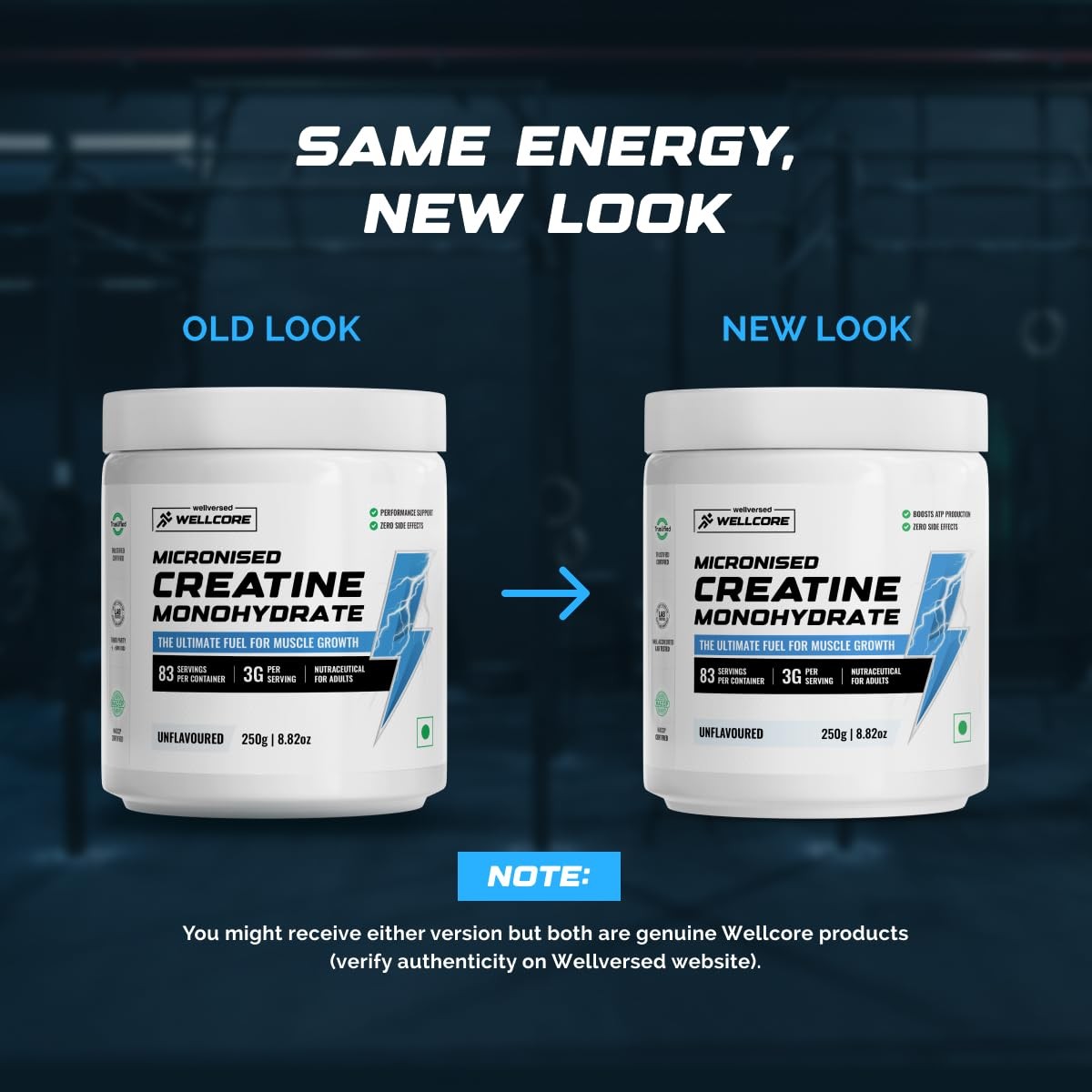 Wellcore Micronised Creatine Monohydrate Powder 250gm