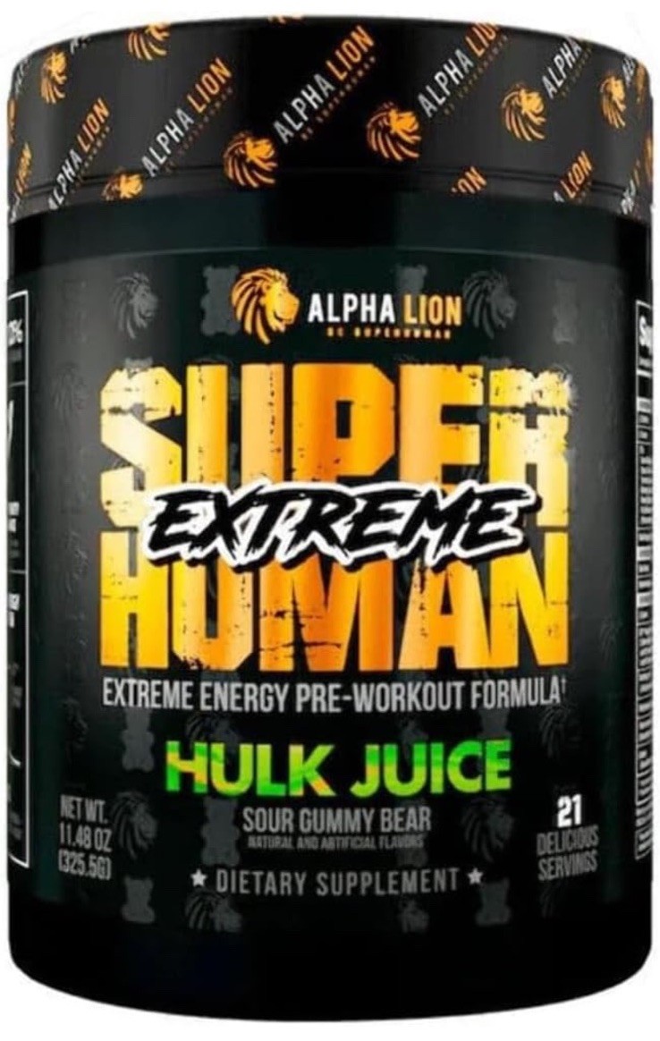 ALPHA LION SUPERHUMAN (BURN) Hulk Juice 2-IN-1 FAT BURNING PREWORKOUT NEW FLAVOR