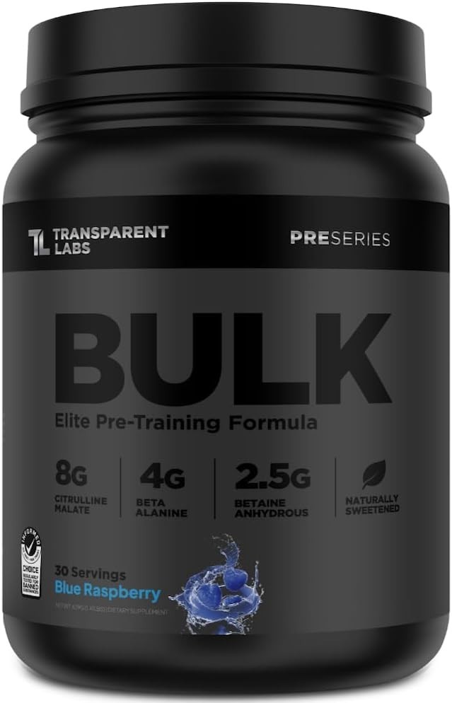 Blue Raspberry Pre-Workout Mix – 30 Servings of Pure Performance Power