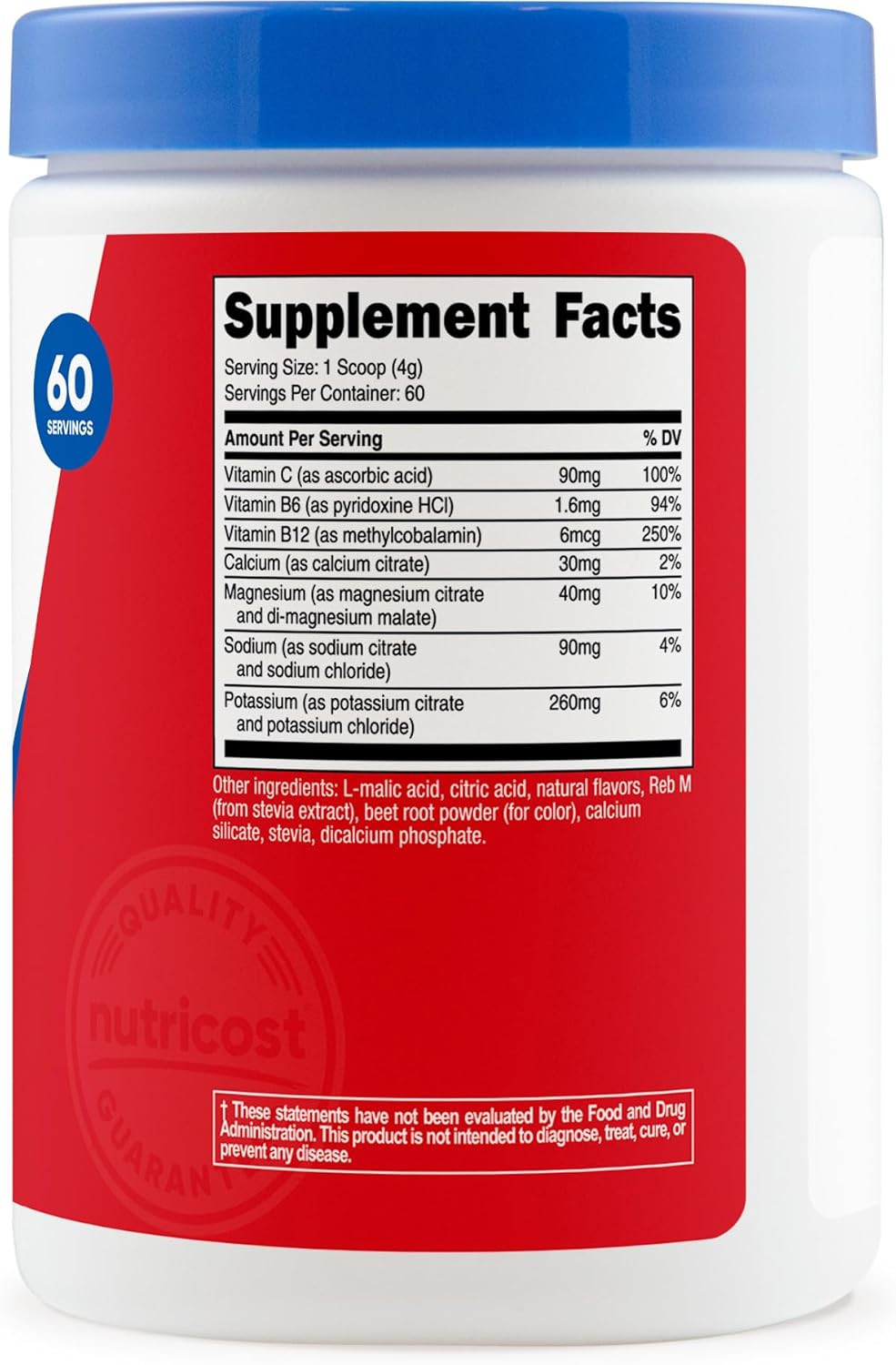 Electrolyte Complex Powder (60 Servings, Fruit Punch) – Hydration Supplement Dri