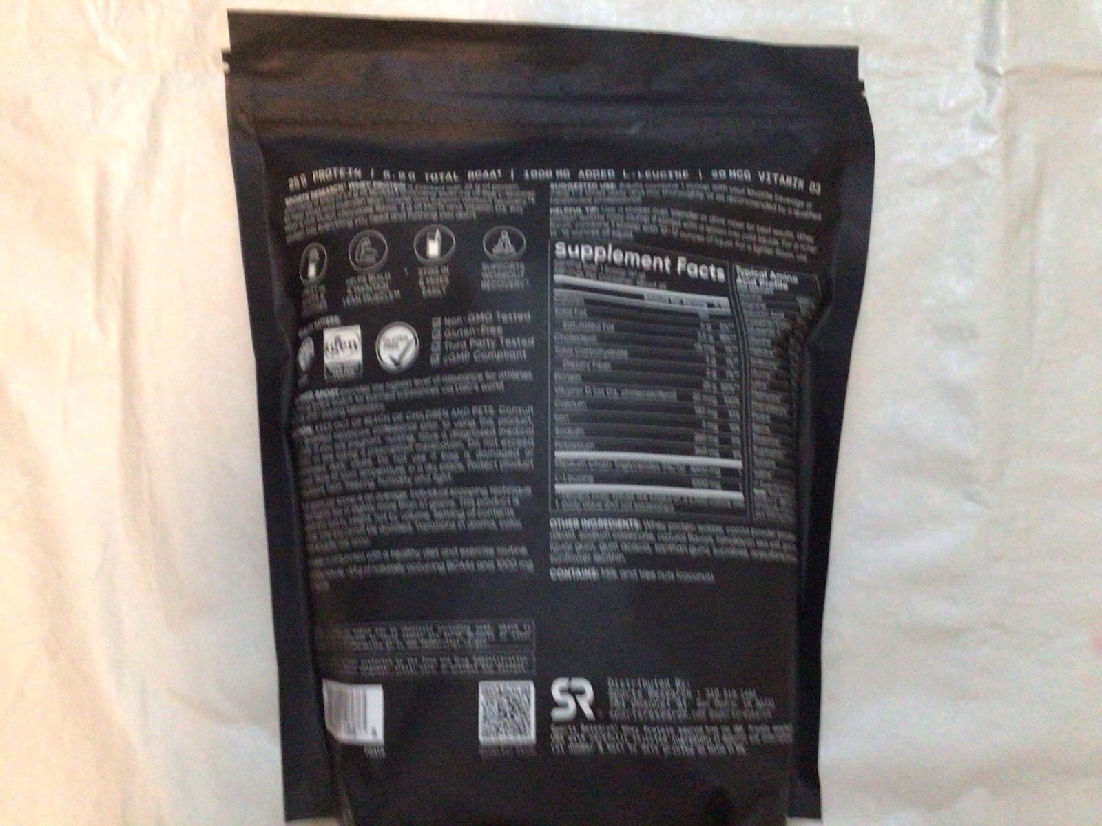 Whey Protein Isolate Sports Nutrition 2lb Bag Dutch Chocolate Powder 25 Servings