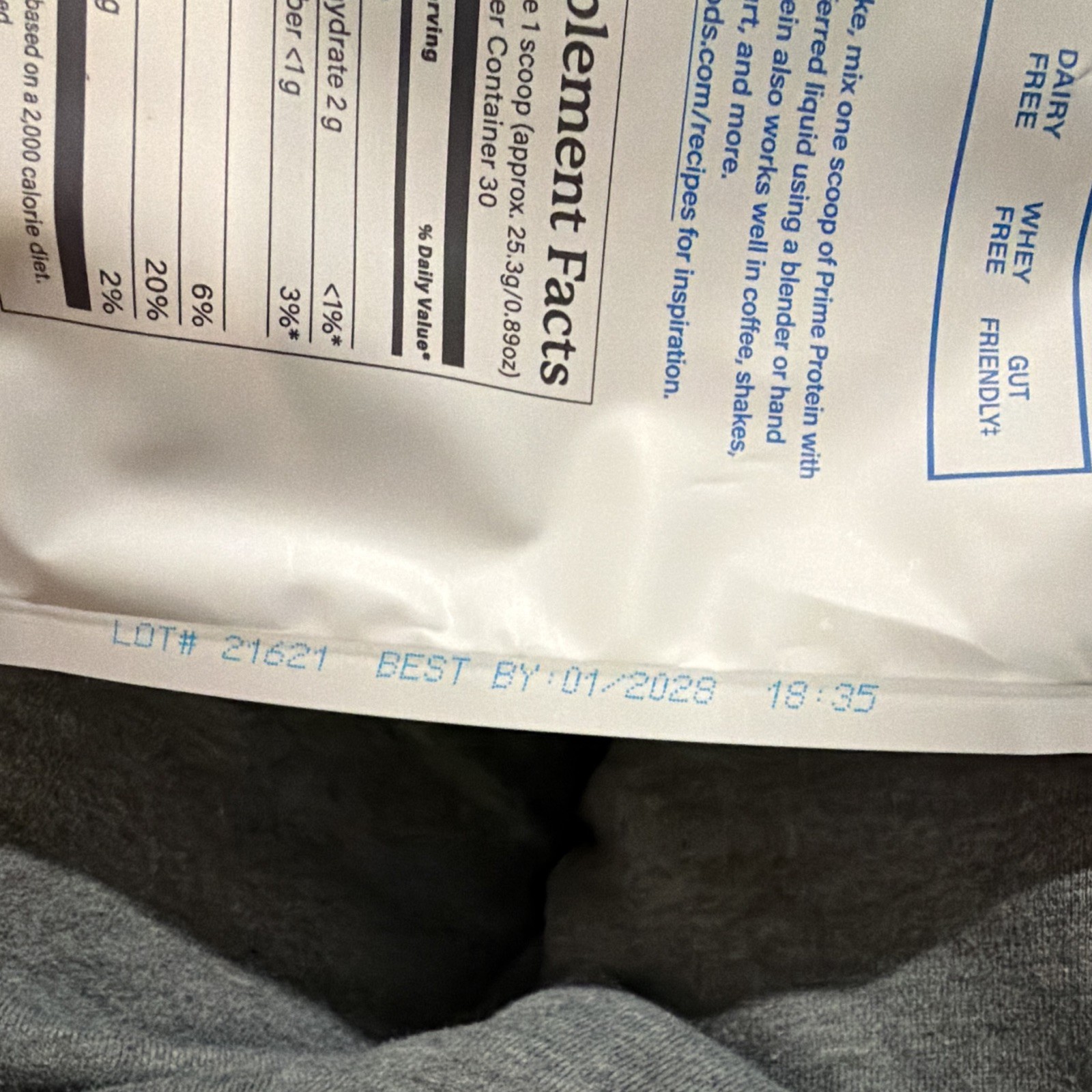equip Prime Grass Fed Beef Protein Isolate Dairy-Free Peanut Butter 30 Sv