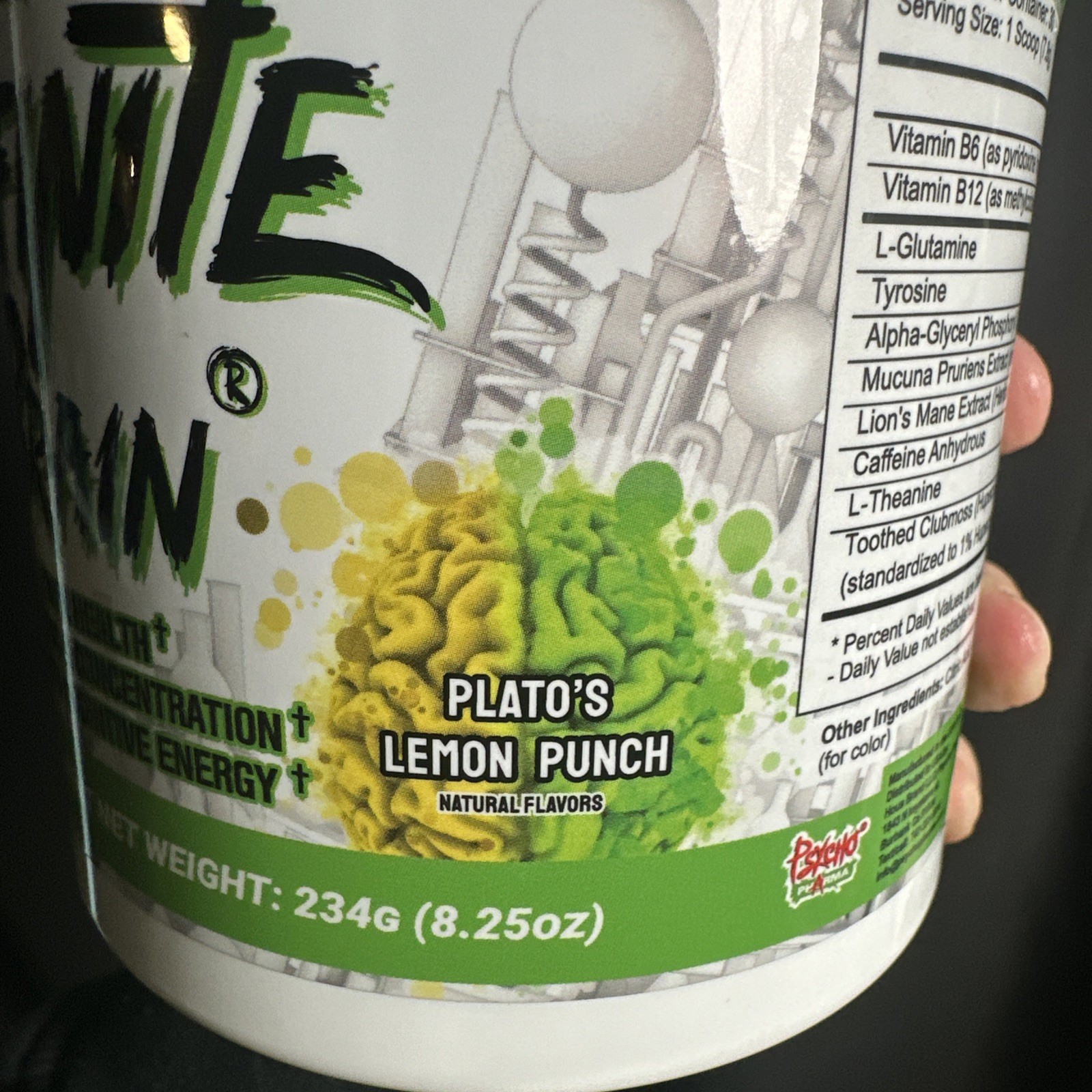 INFINITE BRAIN Psycho Pharma (30 SERVINGS) Nootropic insanity laser focus