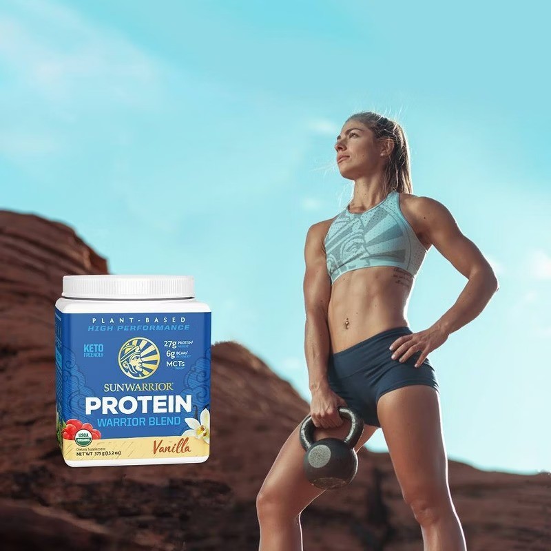Organic Plant Vegan Plant Based Protein Powder – Vanilla – 13.2oz