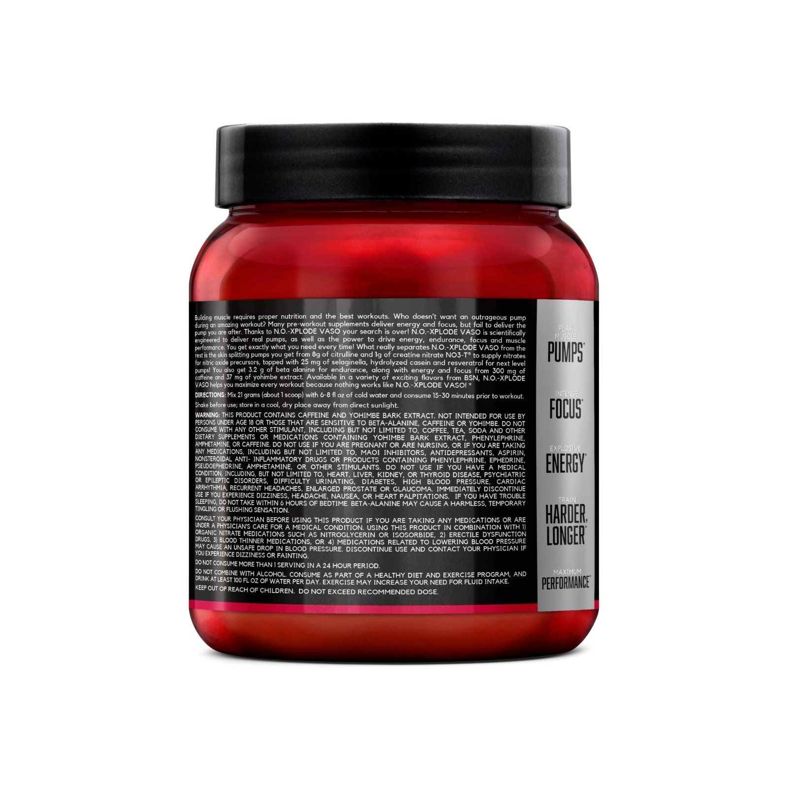 Pre Workout Powder Cherry Bomb – 24 Servings | 8g L-Citrulline & 3.2g Beta-Alani