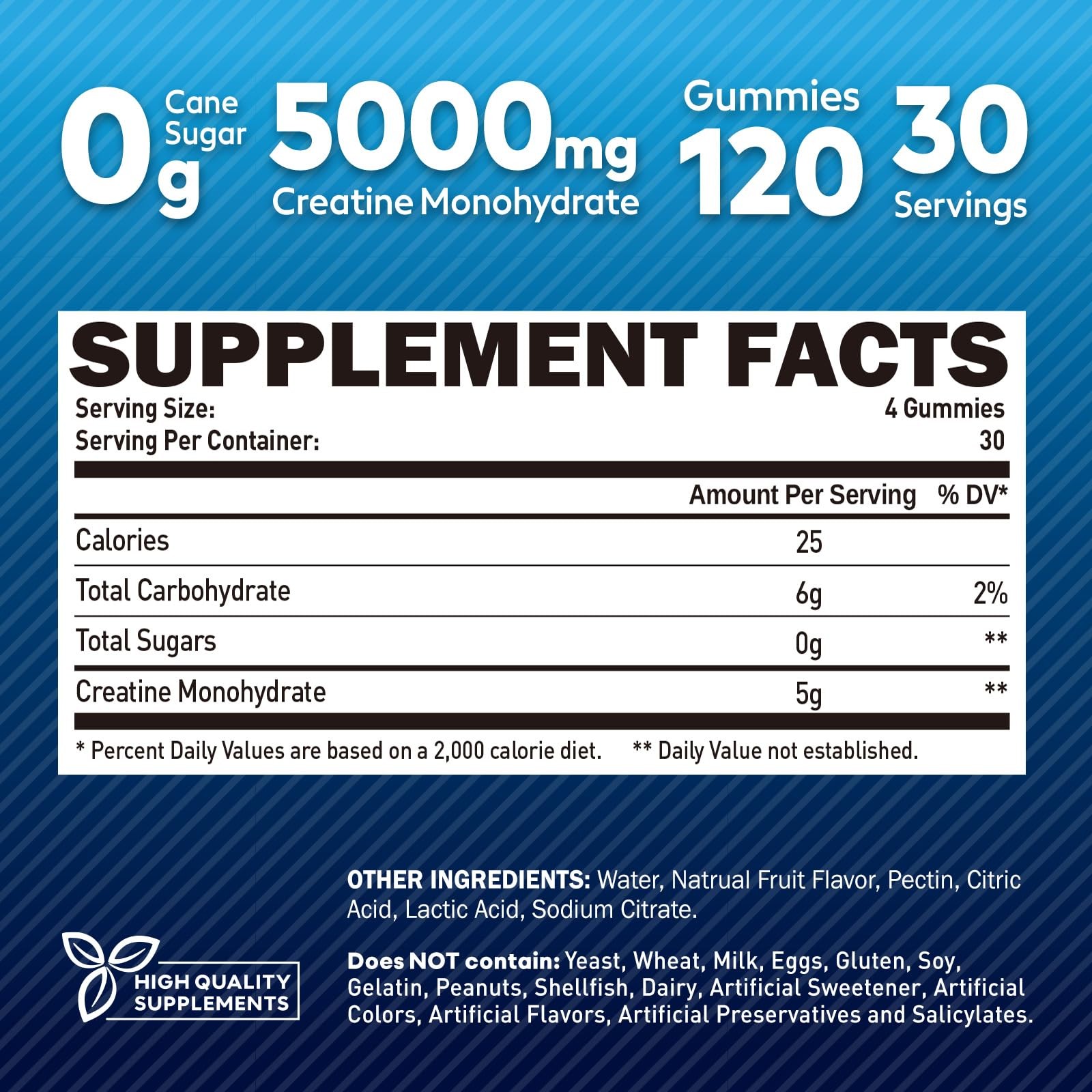 Creatine Monohydrate Gummies for Men, Creatine Monohydrate Chewables 5g Per S…