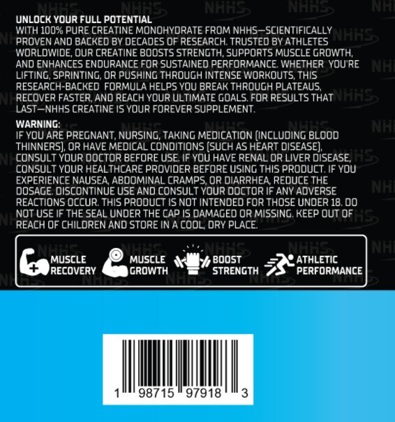 NHHS Micronized creatine monohydrate powder
