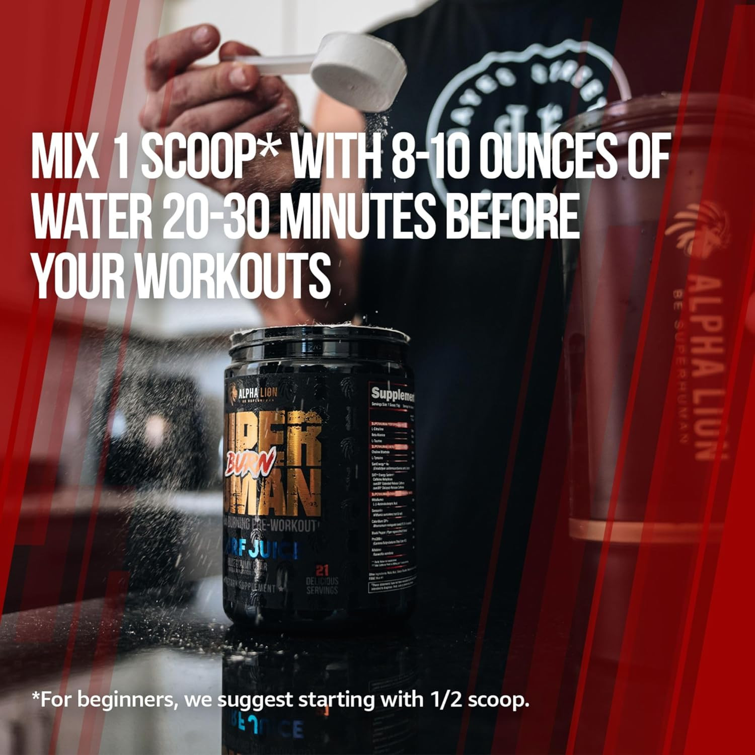Superhuman Burn – 2 in 1 Metabolism Booster Pre Workout and Thermogenic Fat Burn