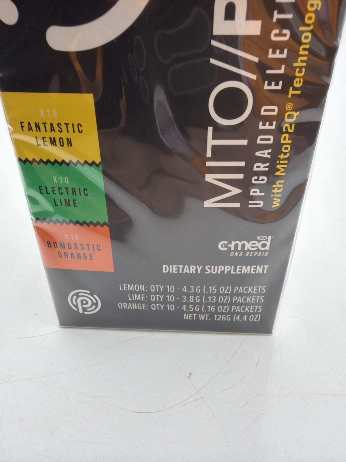Pruvit Flavored Mito Plex Dietary Supplement Lemon Lime Orange 30 Pack 05/22 Exp