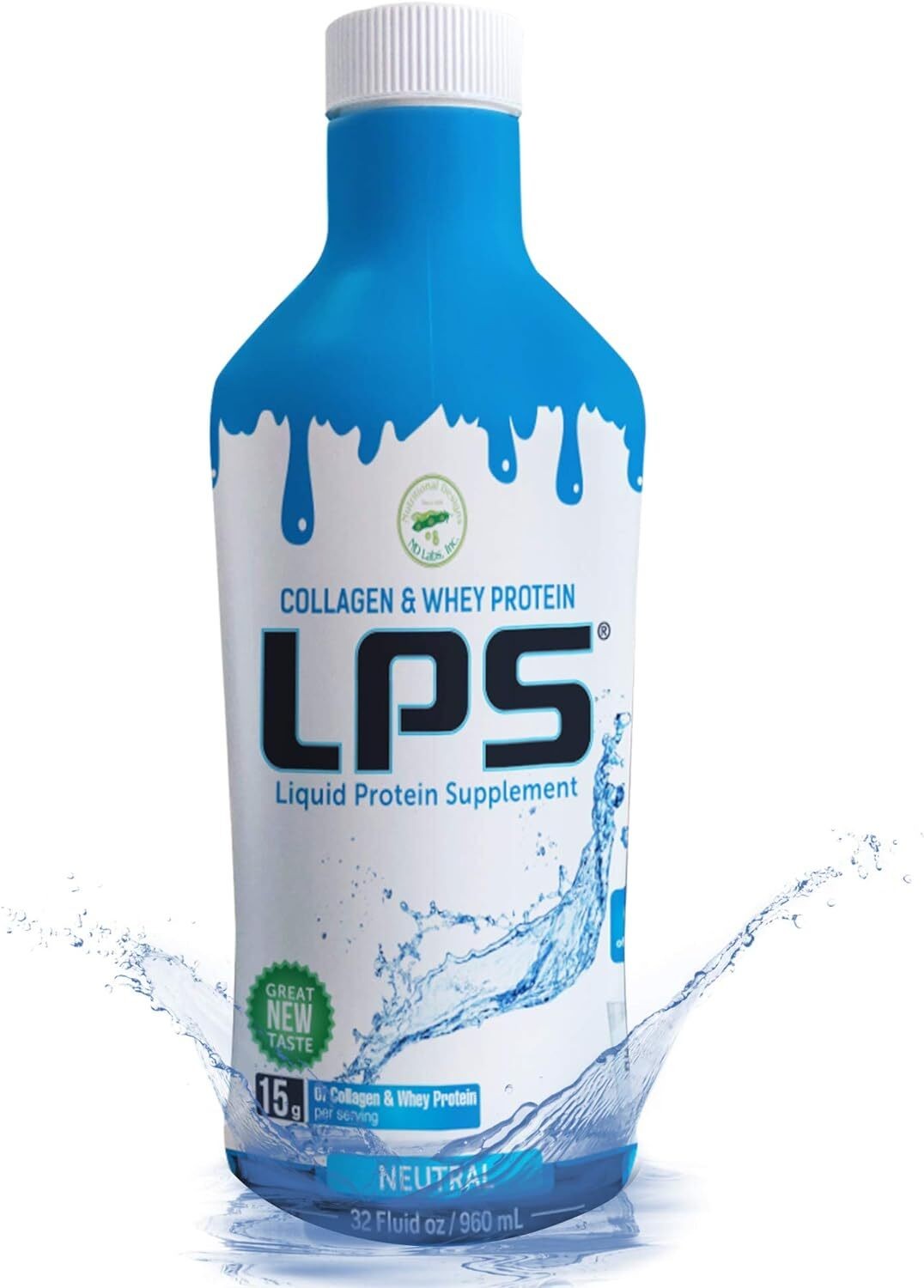LPS Liquid Protein Supplement Collagen & Whey Sugar Free 15 Grams 32 Fl Oz.
